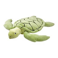 BLÅVINGAD - Soft toy, turtle/green, 44 cm