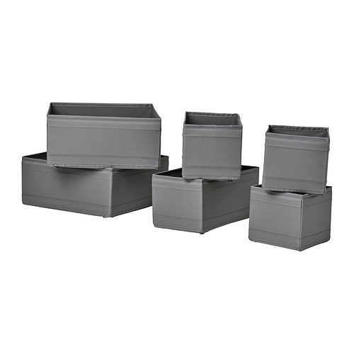 SKUBB kotak, set isi 6
