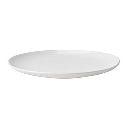 GODMIDDAG - Piring, putih, 26 cm