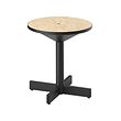 GRIMSARBO - Side table, pine plywood/black