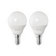SOLHETTA - LED bulb E14 470 lumen, globe opal white
