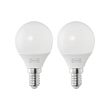 SOLHETTA - LED bulb E14 250 lumen, globe opal white