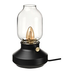 TÄRNABY - Lampu meja, dapat diredupkan antrasit, 25 cm