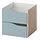 KALLAX - insert with 2 drawers, wave shaped/light grey-blue, 33x33 cm | IKEA Indonesia - PE965009_S1