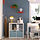 KALLAX - shelving unit, with 2 doors white/light grey-blue wave shaped, 77x77 cm | IKEA Indonesia - PE965015_S1