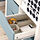 KALLAX - insert with 2 drawers, wave shaped/light grey-blue, 33x33 cm | IKEA Indonesia - PE965017_S1