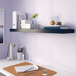 LACK - Wall shelf, black-blue, 110x26 cm