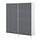PLATSA - lemari pakaian dg 2 pintu geser, putih Larkollen/abu-abu tua, 160x57x191 cm | IKEA Indonesia - PE899714_S1