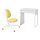 DAGNAR/MICKE - desk and chair, white/yellow | IKEA Indonesia - PE899804_S1