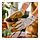 DAKSJUS - sarung tangan untuk berkebun, bermotif kecambah putih pucat/kuning-cokelat, L | IKEA Indonesia - PH196816_S1