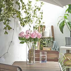 SMYCKA - Artificial flower, in/outdoor/Rose pink, 40 cm