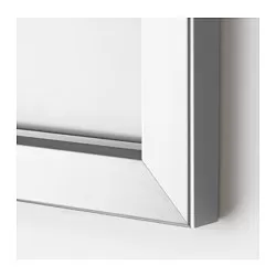 BJÖRKSTA - Bingkai, warna aluminium, 140x56 cm