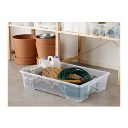 SAMLA - Box, transparent, 78x56x18 cm/55 l
