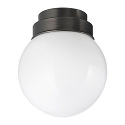 FRIHULT - Lampu plafon/dinding, hitam