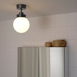 FRIHULT - Lampu plafon, hitam
