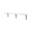 KROKSHULT/BERGSHULT - Wall shelf, white/anthracite, 120x20 cm