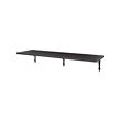 KROKSHULT/BERGSHULT - Wall shelf, brown-black/anthracite, 120x30 cm