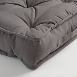 GURLI - Floor cushion, grey, 45x45x10 cm