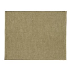 SVARTSENAP - Place mat, light beige-green, 35x45 cm