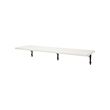 KROKSHULT/BERGSHULT - Wall shelf, white/anthracite, 120x30 cm