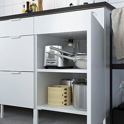 ENHET - Base cabinet for hob, white, 60x60x75 cm