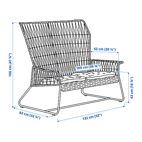 TALLSKÄR Measurement Illustration