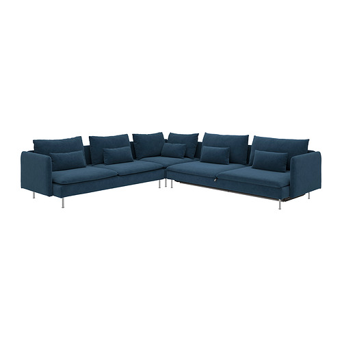 SÖDERHAMN corner sofa-bed, 6-seat