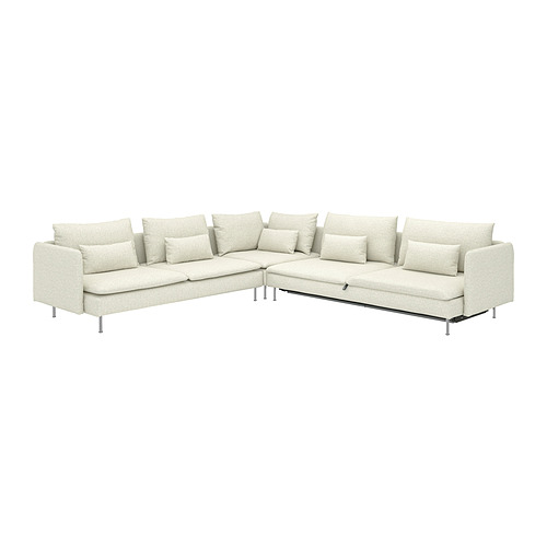 SÖDERHAMN corner sofa-bed, 6-seat