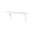 BURHULT/SANDSHULT - Wall shelf, white/white stained aspen, 59x20 cm