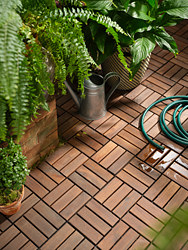 RUNNEN - Dek lantai, luar ruang, diwarnai cokelat, 0.81 m²