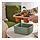 DAKSJUS - self-watering plant pot, terracotta/green, 22x22 cm | IKEA Indonesia - PH196779_S1