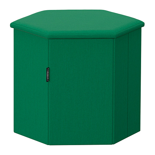 KJUGE pouffe dengan penyimpanan