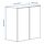 LASTARE wall mounted frame with doors