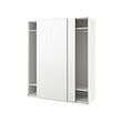PAX/HASVIK - Wardrobe, white/white, 200x66x236 cm