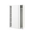 PAX/HASVIK - Wardrobe, white/white, 150x66x236 cm