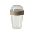 SPLITTERNY - Snack container, transparent/light grey-brown, 300 ml