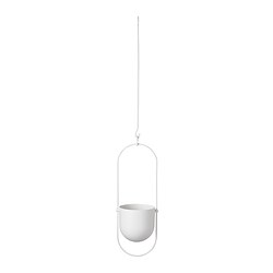CHILISTRÅN - Hanging planter, in/outdoor white, 12 cm