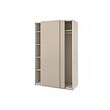 PAX/HASVIK - Wardrobe, grey-beige/grey-beige, 150x66x236 cm
