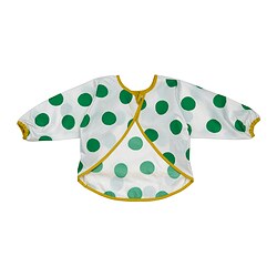 KLADDIG - Bib, white/green
