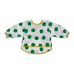 KLADDIG - Bib, white/green