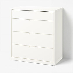TONSTAD - Chest of 4 drawers, off-white, 82x47x91 cm