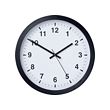 TJALLA - Wall clock, black, 28 cm