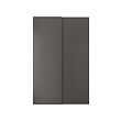 HASVIK - pair of sliding doors, dark grey, 150x236 cm | IKEA Indonesia - PE900142_S2