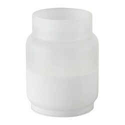HJULMÖJA - LED table decoration, glass/battery-operated white