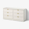 FÅGELFJÄLLET - chest of 6 drawers, off-white, 160x51x78 cm | IKEA Indonesia - E1038846_S2