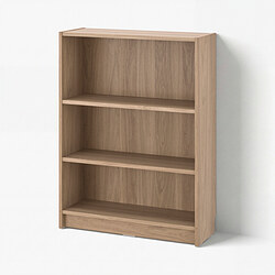 BILLY - Rak buku, efek kayu oak, 80x28x106 cm