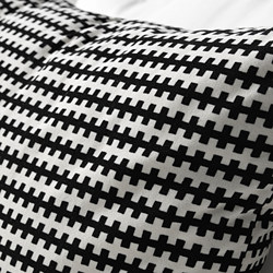 STOCKHOLM - Cushion, black/white, 50x50 cm