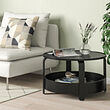 BORGEBY - Coffee table, black, 70 cm