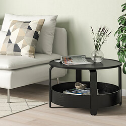 BORGEBY - Coffee table, black, 70 cm