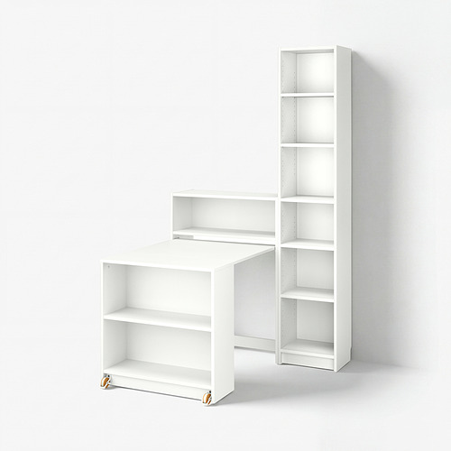 BILLY bookcase comb w foldable table